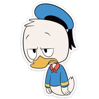😒 Donald Duck kartun, Donald Duck, Disney, bebek, karakter whatsapp sticker