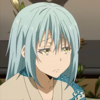 😒 Rimuru Tempest That Time I Got Reincarnated as a Slime Anime, Manga, Rimuru, Tempest, Isekai, Slime telegram sticker