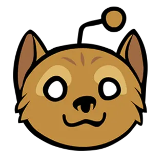 🐕 cane, cartone animato, animale, carino, kawaii telegram sticker