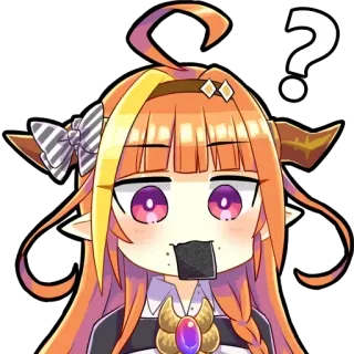 ❓ Coco Kiryu Anime, Youtuber virtuale, VTuber, Coco Kiryu telegram sticker