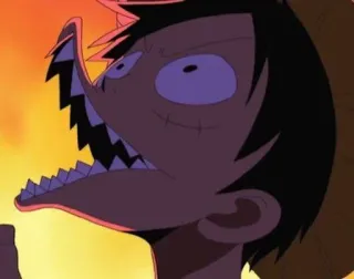 🤌 Monkey D. Luffy One Piece Anime, Kreskówka, Reakcja, Luffy, One Piece, Śmieszne, Meme whatsapp sticker
