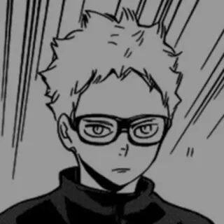 🩹 Kei Tsukishima Haikyu!! Anime, Haikyu!!, Tsukishima, Kei Tsukishima, Manga, Charakter, Brille telegram sticker
