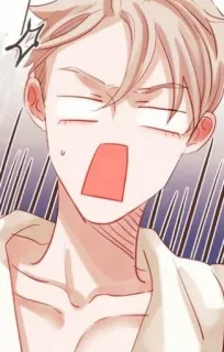 😱 애니메이션, 만화, 얼굴, 표정, 충격 telegram sticker