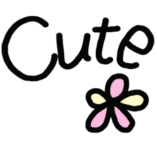 😻 Cute słodki, kwiat, różowy, żółty, prosty, pozytywny telegram sticker