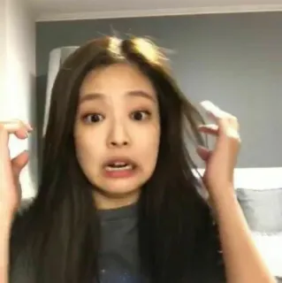 🤙 Jennie Kim k-pop, смешной, азиатка, женщина, портрет telegram sticker