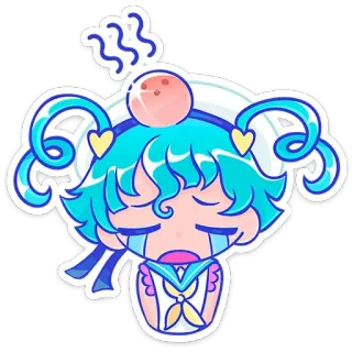😭 pegatina, anime, lindo, chibi, dibujos animados, kawaii telegram sticker