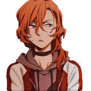 😒 Chuuya Nakahara Bungou Stray Dogs Anime, Chuya Nakahara, Bungou Stray Dogs, Personnage, Animation telegram sticker