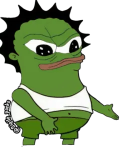 😐 Pepe the Frog Pepe la Rana, Meme, Meme di internet, Rana verde telegram sticker
