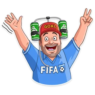 👋 GOAL
FIFA fan, foot, but, supporters, football américain, célébration telegram sticker