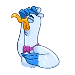 🤦‍♂️ oie, dessin animé, oiseau, animal whatsapp sticker