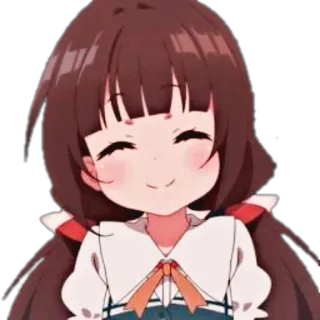 🌨 Anime, Gadis, Lucu, Tersenyum, Kartun, Kawaii telegram sticker