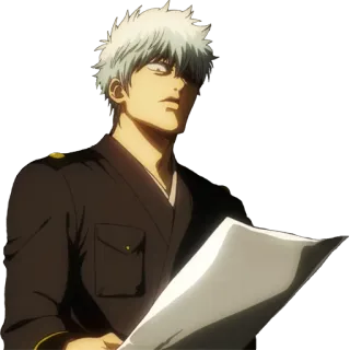 😨 Sakata Gintoki Gintama Anime, Mangá, Gintama, Sakata Gintoki, Samurai, Personagem, Gintoki telegram sticker