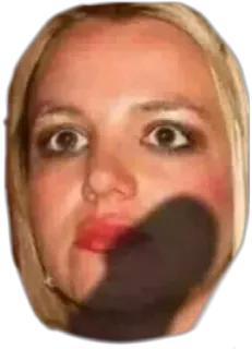 😳 Britney Spears Pop star, Chanteuse, Célébrité, Visage, Portrait, Femme telegram sticker