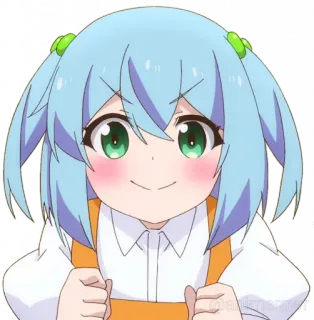 😁 anime, cartoon, cute, girl telegram sticker