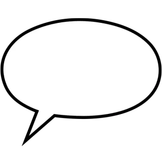 🐐 speech bubble, blank, white, cartoon, communication telegram sticker
