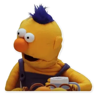 😲 Yellow Guy Don't Hug Me I'm Scared 黄色いヤツ, dhmis, dont hug me im scared, パペット, アニメ telegram sticker
