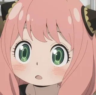 🌸 Anya Forger Spy x Family Anime, Dessin animé, Fille, Cheveux roses, Mignon, Spy x Family, Anya Forger telegram sticker