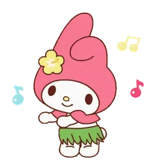 😊 My Melody My Melody, Sanrio, Dibujos animados, Kawaii, Lindo, Personaje, Pegatina telegram sticker