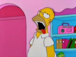 🤤 Homer Simpson The Simpsons гомер симпсон, мультфильм, желтый, симпсоны whatsapp sticker