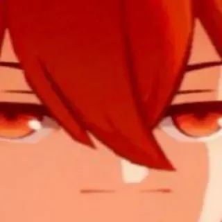 😐 Diluc Genshin Impact diluc, genshin impact, anime, character, red hair, video game telegram sticker
