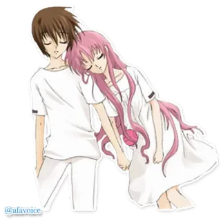 ☺️ @afavoice Anime, Para, Romans, Sen, Kreskówka telegram sticker