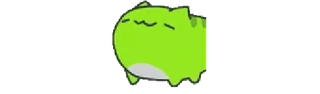 🌟 cute, dinosaur, animal, green, kawaii whatsapp sticker