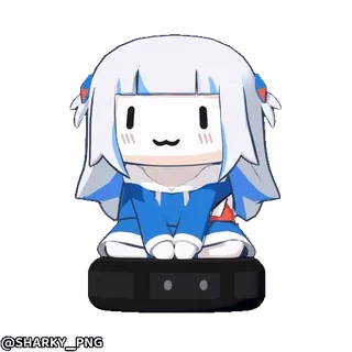 ☺️ Gawr Gura Hololive @SHARKY_PNG whatsapp sticker