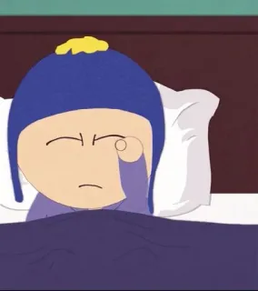 😪 Craig Tucker South Park cartoon, sleeping, South Park, Craig Tucker, character telegram sticker