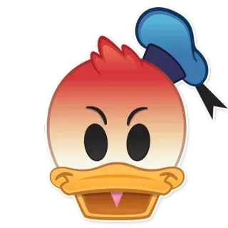 😠 Donald Duck Dessin animé, Canard, En colère, Personnage, Disney telegram sticker