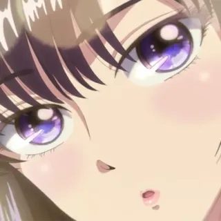 😍 Anime, Chica, Ojos, Cara, Lindo, Manga telegram sticker