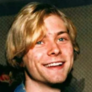 😄 Kurt Cobain 科特·柯本, 音乐家, 歌手, 涅槃乐队, 摇滚 telegram sticker
