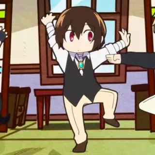 ☕️ Аниме, Чиби, Милый, Мультфильм telegram sticker