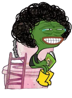 😂 Pepe the Frog @sigilo_packs pepe, rana, meme, cartone animato, meme di internet, pepe triste, sigilo telegram sticker