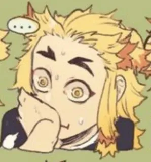 🌟 Rengoku Demon Slayer anime, demon slayer, rengoku, kyojuro, manga telegram sticker