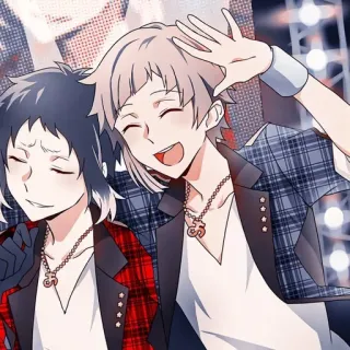 😄 anime, postacie, przyjaźń, fanart telegram sticker