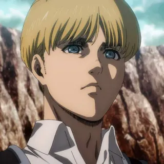 ⚔️ Armin Arlert Attack on Titan anime, manga, Armin Arlert, Attack on Titan, character, portrait, blonde hair telegram sticker