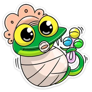 👦 kikker, cartoon, schattig, dier, grappig, sticker, schattig telegram sticker