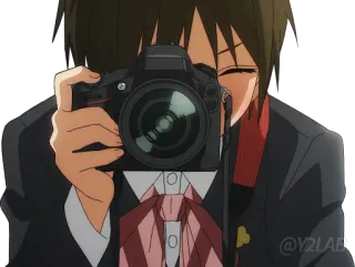 📸 Anime, Fotocamera, Fotografia, Ritratto, Personaggio whatsapp sticker