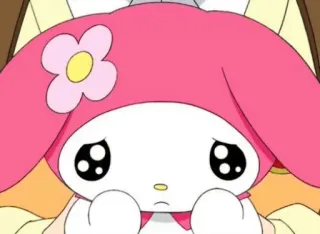🥺 My Melody 마이멜로디, 산리오, 귀여운, 카와이, 만화 telegram sticker