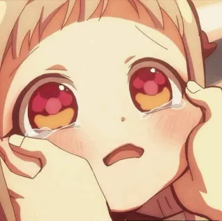 🌞 Аниме, Плачет, Грустно, Слёзы, Девушка telegram sticker