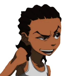 😏 Huey Freeman The Boondocks Kartun, Marah, Serius, Huey, Boondocks telegram sticker