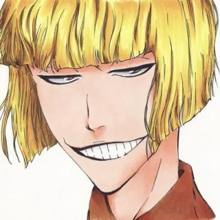 ⚔ Grimmjow Jaegerjaquez Bleach Anime, Manga, Złoczyńca, Zło, Postać, Ponury telegram sticker