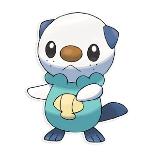 💧 Oshawott Pokemon pokemon, otter, sea otter, water type, cute, shell telegram sticker