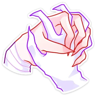 😍 Hände, Klauen, Monster, Horror, Nägel, Fantasy, Sticker telegram sticker