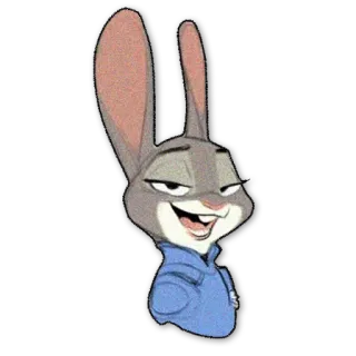 😏 Judy Hopps Zootopia Judy Hopps, Zootopia, desenho animado, animal, coelho, coelho telegram sticker