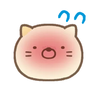 🍐 gato, fofo, pergunta, ruborizar telegram sticker