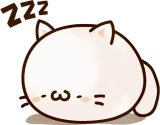 😴 ZZZ kucing, tidur, zzz, imut, hewan, kartun telegram sticker