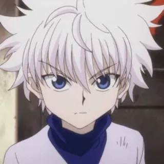 🇯🇵 Killua Zoldyck Hunter x Hunter anime, character, Killua, Hunter x Hunter, white hair, boy telegram sticker