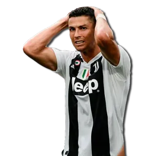 😖 Cristiano Ronaldo voetbal, voetbal, atleet, speler, sport telegram sticker