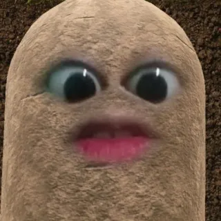 🥔 Kartoffel, Gesicht, lustig, Meme, Kulleraugen whatsapp sticker